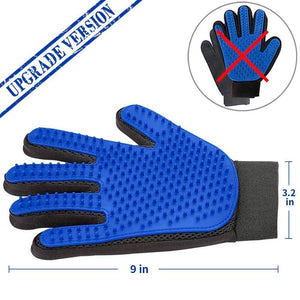 Pet Efficient Pet Hair Remover Mitt Enhanced Five Finger Design Perfect for Dog Cat Long Short Fur
