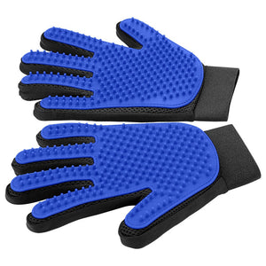 Pet Efficient Pet Hair Remover Mitt Enhanced Five Finger Design Perfect for Dog Cat Long Short Fur