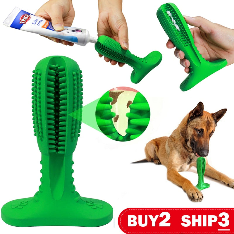 Dog Tooth Brush Rubber Pet Chewing Toys Remove Bad Breath Dog Tooth Toys For Small Large Dog