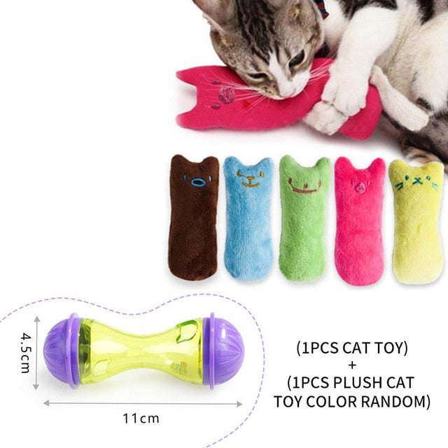 YVYOO  Interactive Cat Toy IQ Treat Ball Smarter Pet Toys Food Ball Food Dispenser For Cats Playing Training Pet supplies D10