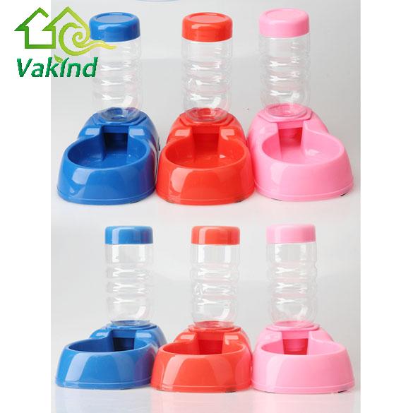 Pet Puppy Cat Automatic Water Bottles Dispenser Dog Food Dish Bowl for Dogs Water Fountain