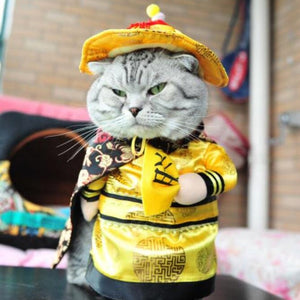 Funny Cat Clothes Pirate Suit Clothes For Cat Costume Clothing Corsair Halloween Clothes Dressing Up Cat Party Costume Suit 31A1