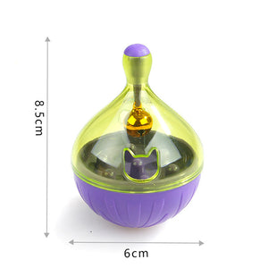 YVYOO  Interactive Cat Toy IQ Treat Ball Smarter Pet Toys Food Ball Food Dispenser For Cats Playing Training Pet supplies D10