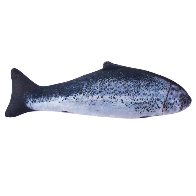 Pet Soft Plush Creative 3D Carp Fish Shape Cat Toy  Gifts Catnip Fish Stuffed Pillow Doll Simulation Fish Playing Toy For Pet