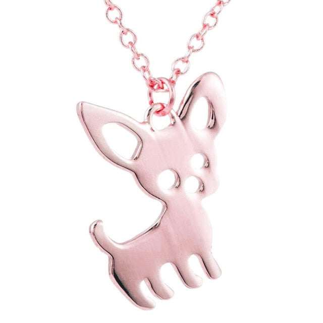 SMJEL New Cute Chihuahua Pet Pendant Necklace Love My Pet Animal Dog Necklace Choker Ketting Jewelry