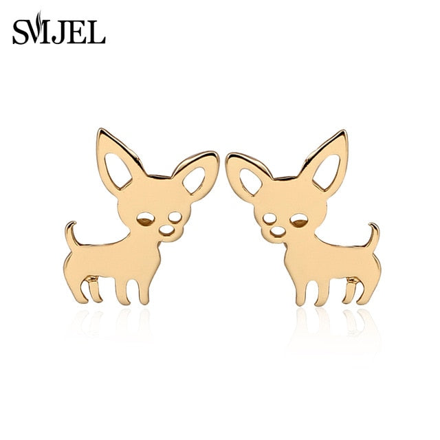 SMJEL New Cute Chihuahua Pet Pendant Necklace Love My Pet Animal Dog Necklace Choker Ketting Jewelry