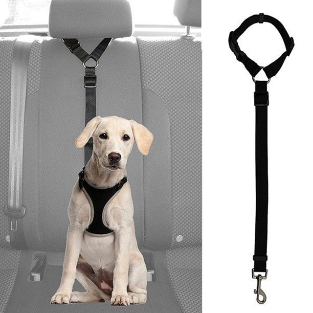 Practical Dog Cat Pet Safety Adjustable Car Seat Belt Harness Leash Travel Clip Strap Lead