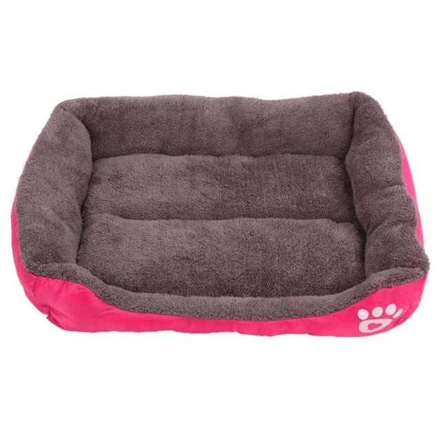 Dog Bed Warm Soft House Waterproof Bottom Fleece Nest Dog Baskets Kennel for Dog Cat Puppy Mat