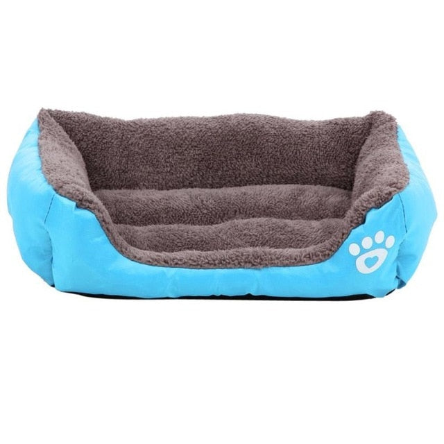 Dog Bed Warm Soft House Waterproof Bottom Fleece Nest Dog Baskets Kennel for Dog Cat Puppy Mat