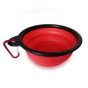 Pet Soft Dog Bowl Folding Silicone Bowl For Dog Collapsible Dog Bowl for Pet Cat Food Water Feeding