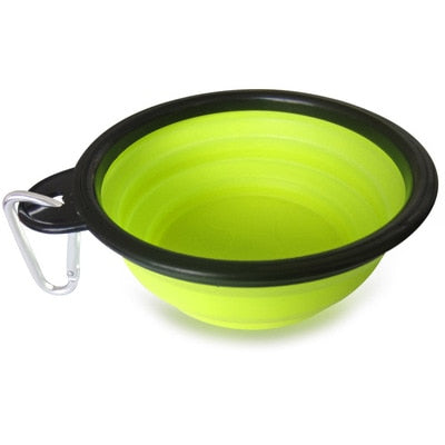 Pet Soft Dog Bowl Folding Silicone Bowl For Dog Collapsible Dog Bowl for Pet Cat Food Water Feeding