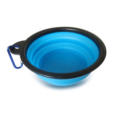 Pet Soft Dog Bowl Folding Silicone Bowl For Dog Collapsible Dog Bowl for Pet Cat Food Water Feeding