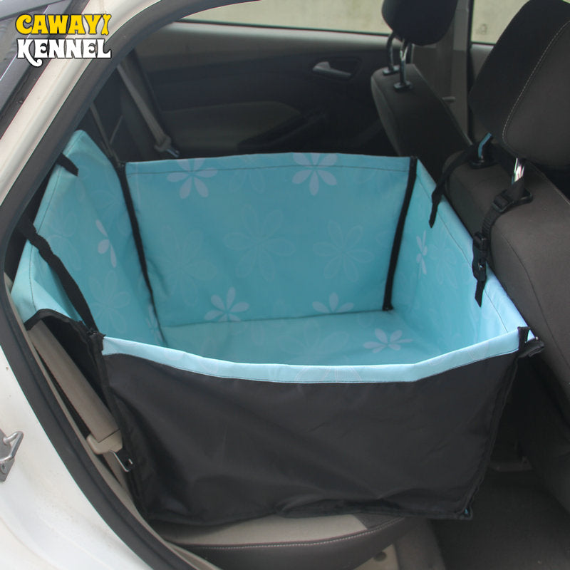 CAWAYI KENNEL Pet Car Seat Cover Carrying for Dogs Cats Mat Blanket Rear Back Hammock Protector