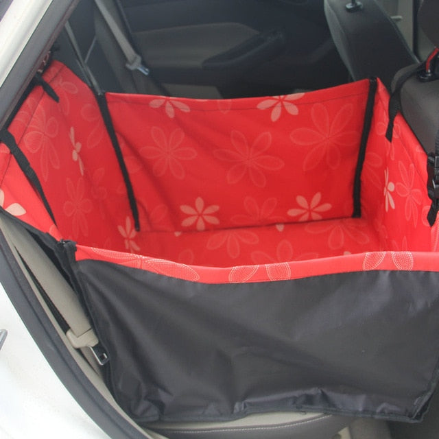 CAWAYI KENNEL Pet Car Seat Cover Carrying for Dogs Cats Mat Blanket Rear Back Hammock Protector
