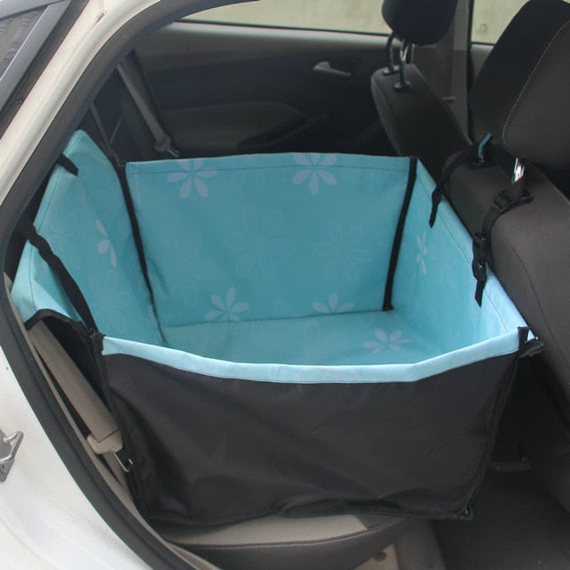 CAWAYI KENNEL Pet Car Seat Cover Carrying for Dogs Cats Mat Blanket Rear Back Hammock Protector