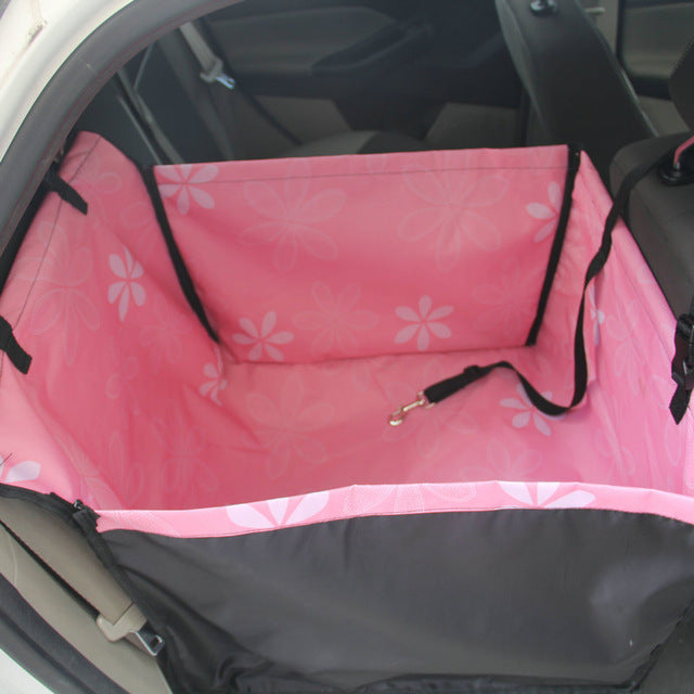 CAWAYI KENNEL Pet Car Seat Cover Carrying for Dogs Cats Mat Blanket Rear Back Hammock Protector