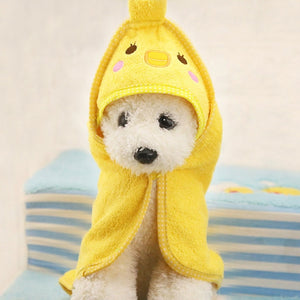 Cute Pet Dog Towel Soft Drying Bath Pet Towel For Dog Cat Hoodies Puppy Super Absorbent Bathrobes Cleaning Necessary supply 30